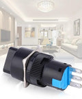 Universal Rotary Changeover Switch 16mm Panel Mount Cam Selector Latching Push Button Switch in modern living room