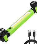 Magnetic Underhood LED Work Light 2500LM, Rechargeable 5200mAh with USB-C cable; cordless mechanic light with hooks visible