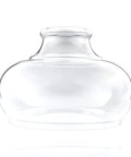 Clear Schoolhouse Glass Pendant Shade Replacement 9 Inch by 6 Inch for Pendant Lights Modern Chandelier Glass Upgrade Fits Threaded Medium Base Sockets Hang Up or Down for Easy Remodel.