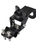 Vehicle CB Radio Antenna Mirror Mount Bracket for Car Truck SUV Roof Rack Pole Mount with SO239 Female Connector, metal finish