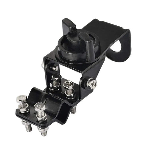 Vehicle CB Radio Antenna Mirror Mount Bracket for Car Truck SUV Roof Rack Pole Mount with SO239 Female Connector, metal finish