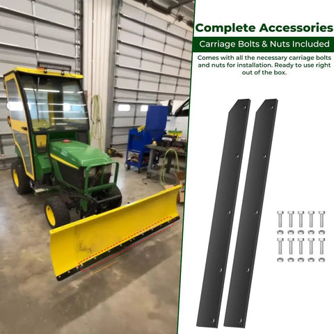 Half Inch Poly Cutting Edge Scraper Bar Replacement For 54 Inch John Deere Front Mount Snow Plow Blade M75679