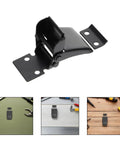 Heavy Duty Black Stainless Steel Concealed Toggle Latches For Toolbox And Suitcase With Weather Resistant Protection and Sturdy Metal Draw Buckle Closure That Holds Tight During Rough Use close-up view of latch on workspace