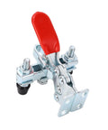 Heavy Duty Quick Release Toggle Clamp For Woodworking Jigs And Fixtures, Horizontal Clamp For Welding, Drill Press And Crosscut Sled, Red Handle