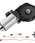 Power Window Lift Motor For Ford Mustang Driver Side Left Front Or Rear 1994 To 2004 Convertible And Coupe Direct Fit Replacement With Interchange 742 268 Ensures Smooth Quiet Operation And Easy Installation, shown with connectors and components