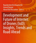 Book cover titled 'Development and Future of Internet of Drones (IoD)' against orange gear background.