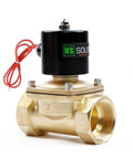 One And A Half Inch Brass Electric Solenoid Valve 12V DC Normally Closed Viton Seal For Gasoline Diesel Oils And Lubricants
