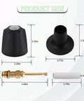 Remodel Bathtub And Shower Handle Kit 2 Piece Replacement components and dimensions with 12H 2H and 12H 2C stems flange base