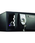 Compact Home Safe With Key Lock For Cash And Jewelry Storage In Dorms Or Offices Protect Your Passports And Important Papers In 0.35 Cubic Feet Of Secure Personal Safe For Your Pad