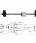 Heavy Duty Badass SFU2005 Ball Screw Kit With 5mm Lead Pitch Pro CNC Machine Builds Featuring Rock Solid BK15 BF15 End Supports Plus Flexible Coupler For Precision Slick Moves And Top Tier Performance Upgrades So You Can Get Job Done Right. SFU2005 ball screw with BK15 BF15 supports and coupler
