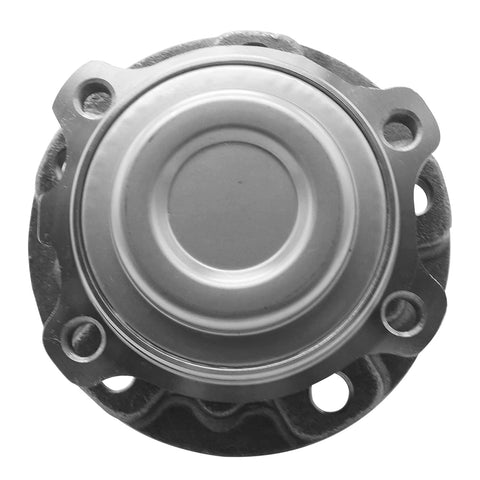 Top view of RWD Front Wheel Bearing Hub Assembly Two Piece Replacement For BMW 5 Series 528i 535i 535d 550i 640i 650i Gran Coupe 535i GT ActiveHybrid 5 2012 Through 2018.