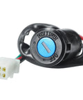 Ignition Starter On Off Switch Key for 50cc to 250cc Chinese ATVs Dirt Bikes Go Karts Mopeds Scooters and Quad Bikes, close-up view.