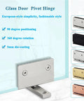 360 Degree Glass Door Pivot Hinge In SS304 Die Cast Mirror Polished Finish for shower display cabinet upper and lower doors