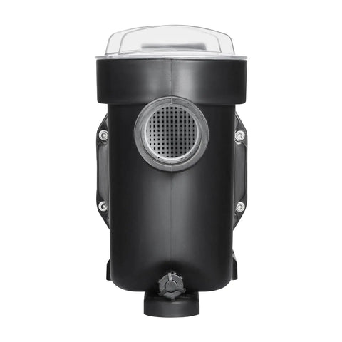 Built Different 2.5 Horsepower Above Ground Pool Pump With 148 Gallons Per Minute Flow And 220V Single Speed Motor front view with inlet.