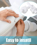 No Sweat Toilet Seat Screw Kit Featuring Heavy Duty Plastic Bolts And Tight Locking Nuts For Quick Bathroom Fixes and installation process shown.