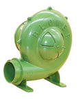 Heavy Duty Electric Air Bellow Pump For Bbq Fire Starter And Inflatable Bouncer Blower with green metal housing.