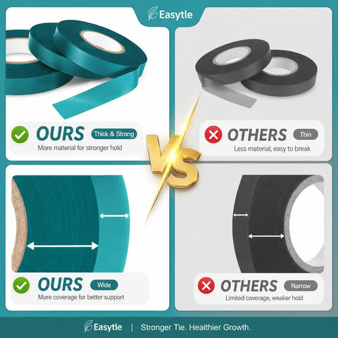Comparison of Built Tough Garden Tie Tape Roll Half Inch Wide 300 Feet Long Green Vinyl Plant Support Ribbon with others
