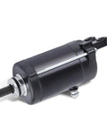 Go-To Starter Motor 6D3-81800-00-00 For Yamaha WaveRunner VX Deluxe VX1100B shown in black with 9-tooth pinion end.