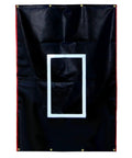 Heavy Duty Dual Use 4W X 6H Black Vinyl Baseball And Softball Batting Cage Backstop Net Protector And Pitcher Target Training Aid