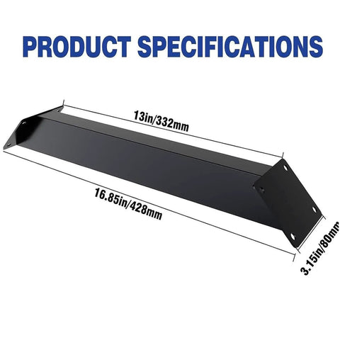 Heavy Duty Forty Five Steel Braces Eight Pack Joint Connectors For Four By Four Post Deck Frame dimensions 16.85in x 3.15in x 13in.