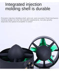 Beefy 800W High Speed Underwater ROV Propeller Thruster with durable injection molding shell, green 5-blade motor