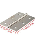10 Pack Stainless Steel Cabinet Door Hinges With Soft Close Dampers For Cabinets, Windows, Wooden Boxes And Furniture Hardware