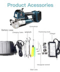 Heavy Duty Portable Electric Strapping Machine Battery Powered Automatic Hot Melt Baler For PP And PET Straps with accessories
