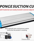 All In One Integrated Vacuum Gripping System For Robotic Conveyors shown with sponge suction cup feature