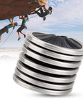 Rope Cleaning Brush For Rock Climbing And Caving, Quick Dry, Easy To Use Rope Wash Tool with climbers on rock wall background