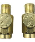 Brass In-Line Air Flow Regulator Adjustable 1/4 Inch NPT Male and Female In-Line Air Flow Valve Set for compressed air systems