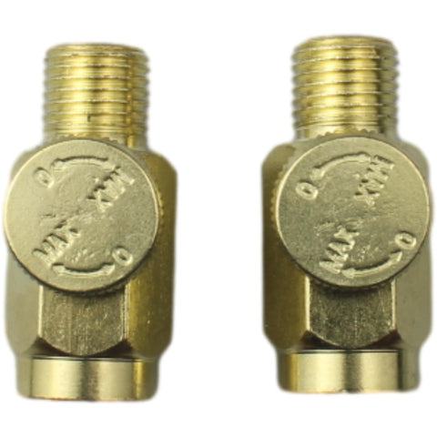 Brass In-Line Air Flow Regulator Adjustable 1/4 Inch NPT Male and Female In-Line Air Flow Valve Set for compressed air systems