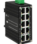 Industrial 8-Port 10/100/1000T PoE Plus 2-Port 10/100/1000T Din Rail Mount Go-To Gigabit Ethernet Switch with 8 RJ45 ports