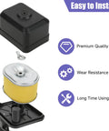Air Filter Housing Assembly For GX160 GX200 GX140 5.5HP Engines Coleman CT200U CT200U EX BT200X Baja MB165 MB200 Mini Bike Go Kart Parts Replacement Included product kit with filter, housing, and bolt, easy to install.