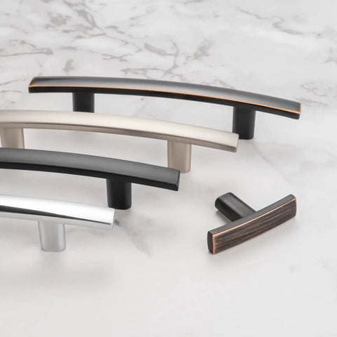 Oil Rubbed Bronze Cabinet Pulls 3 Inch 20 Pack displayed on a marble surface