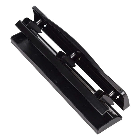 Three Hole Punch For Office And Home Use No Fuss Ten Sheets Puncher With Durable Metal Construction Black Finish