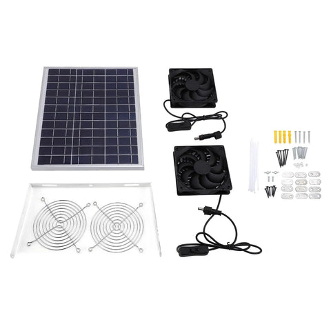 Beat The Heat With A Solar Powered Exhaust Fan With Waterproof Kit For Greenhouses Sheds And Pet Houses Energy Saving Solar Panel Ventilation System Delivers Fresh Air