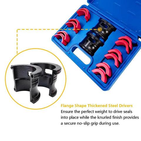 Fork Seal Driver Kit 14 Piece For Motorcycles Pro Grade Fork Seal Installer And Removal Tool Set For Upside Down Front Forks