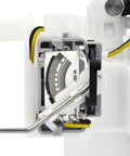 Close-up of Cadillac CTS STS Fuel Pump Module Assembly Fits 2004 Through 2007 2.8L 3.6L 4.6L 5.7L 6.0L Direct Fit Replacement With Sending Unit And Tank Seal SP6099M showing internal components.