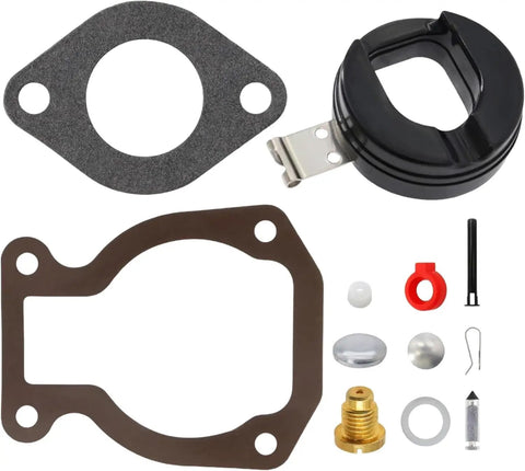Carburetor Rebuild Kit For Johnson Evinrude OMC Outboard Motors Four To Nine HP Replaces 391305 391937 398452 439072 398453 18 7223 Sierra GLM 40550 Mallory 9 37101 Plug And Play Easy Install