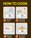 Hybrid Ramen Cooker For Microwave Ramen In Minutes instructions diagram