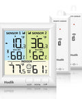 Hodik wireless dual-sensor kitchen thermometer with alarm and backlit LCD display