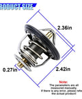Built Tough Car Engine Coolant Thermostat With Gasket Offers Rock Solid Performance Oem 19301 Paa 306 Plc 31 Fitment Hella showing dimensions.