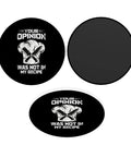 Your Opinion Was Not In My Recipe Round Acrylic Fridge Decor Magnet 2.45 Inch Funny Kitchen Office Accessory with chef design