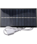 Portable 3W 6V Solar Panel With USB Output for Outdoor Adventures Monocrystalline Efficiency Works in Low Light