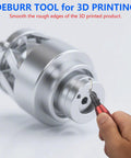 Using Pro Grade Deburring Tool With 360 Degree Swivel Head And 10 M35 Cobalt HSS Blades For Metal PVC Copper Stainless Steel And 3D Printing
