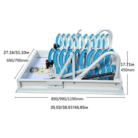Heavy Duty Electric Attic Ladder With Built Tough Carbon Steel Construction And Remote Control For No Sweat Pulldown Loft Access And Smooth Retractable Ceiling Staircase in closed position with dimensions shown.