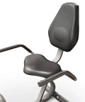 Recumbent Indoor Bike With Magnetic Resistance And Transport Wheels NS 716R showing adjustable seat and foam handlebars