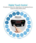 Digital touch control panel of Heavy Duty 600ml Ultrasonic Cleaner With Digital Timer For Jewelry Glasses And Tools 40KHz.