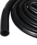 Heavy Duty High Temp Silicone Tubing 6.6 Ft 5/8 In ID By 7/8 In OD Black Flexible Hose coiled for versatile liquid transfer use