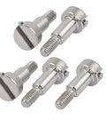 Five Pack 304 Stainless Steel Slotted Drive Shoulder Bolts M3x6mm Thread Fully Threaded 7mm Shoulder Length 4mm Shoulder Dia Durable Hardware Kit